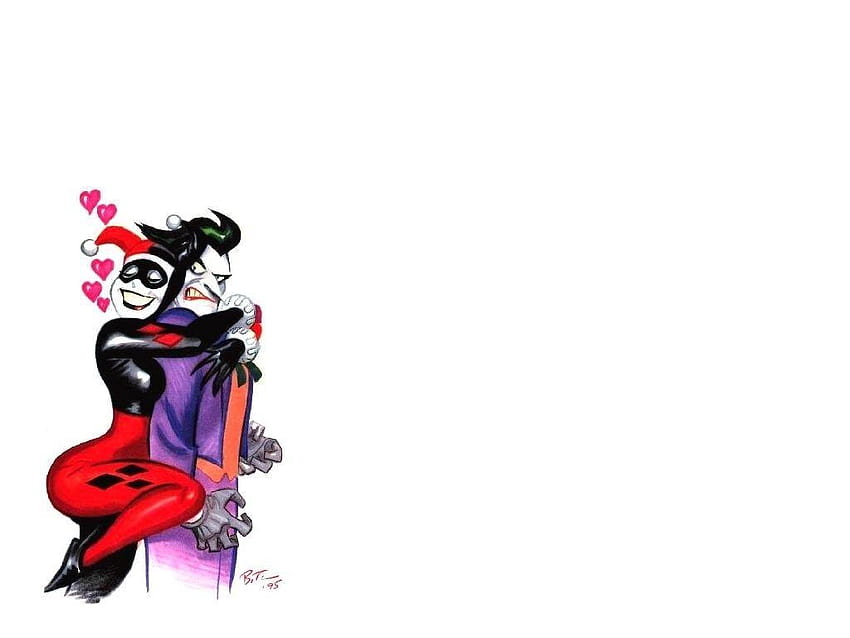 Batman Dc Comics Harley Quinn The Joker Simple Backgrounds, joker harley quinn HD wallpaper