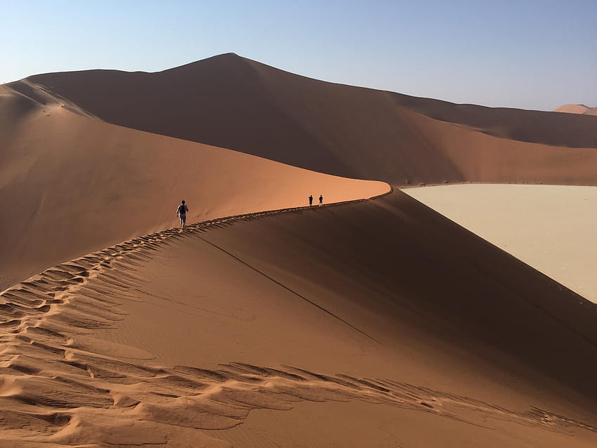 Desert, Nature, Outdoors, Soil, Dune resized by Ze Robot, desert dunes walking HD wallpaper