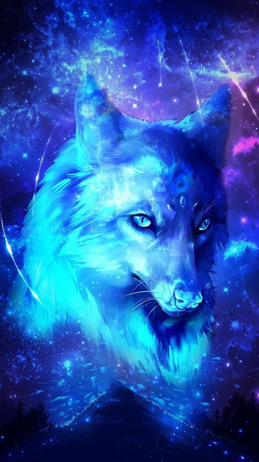 Love will find a way through paths where wolves fear to prey. Galaxy, black wolf galaxy HD phone wallpaper