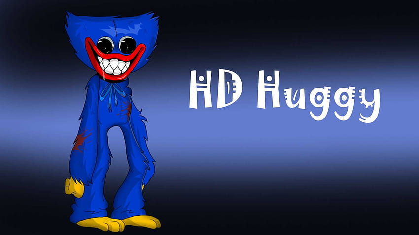 Download Huggy Wuggy Poster With Cute Stickers Wallpaper | Wallpapers.com