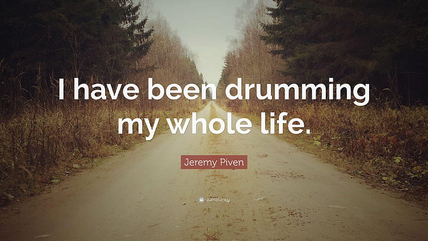 Citação de Jeremy Piven: “Eu tenho tocado bateria toda a minha vida.” papel de parede HD