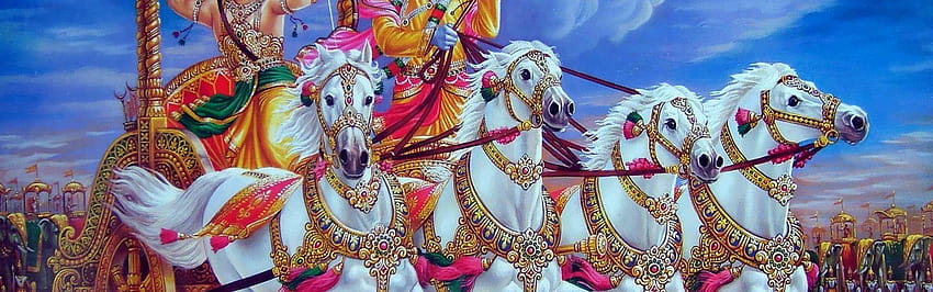 Krishna Arjuna Caring God Hinduism Loving, lord krishna and arjuna HD wallpaper