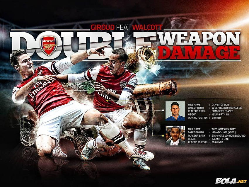 Olivier Giroud : Arsenal v Stoke City HD wallpaper