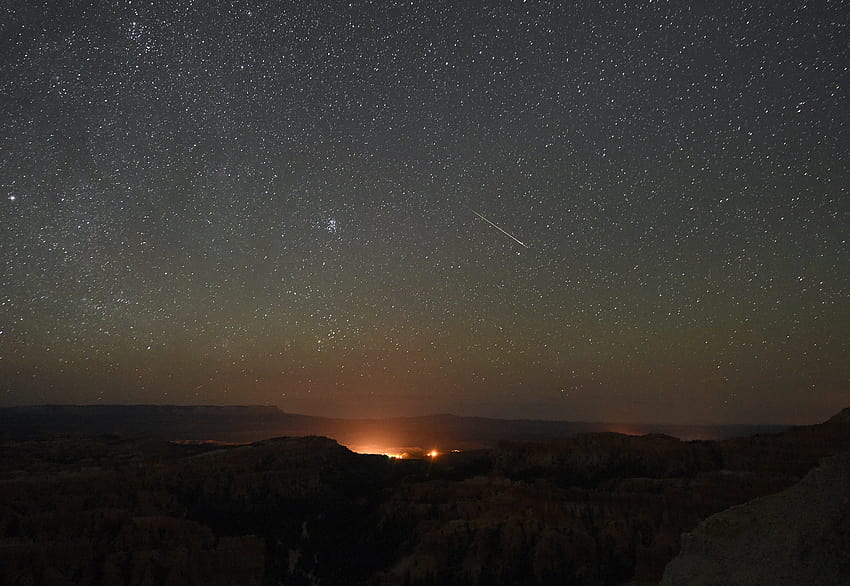 Doppelte Meteorschauer werden heute Abend den Nachthimmel erhellen, Perseiden-Meteorschauer 2019 HD-Hintergrundbild