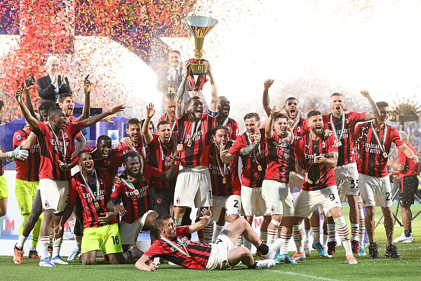 Милан са шампионите на Италия след 11 години, Милан шампиони от Серия А 2022 HD тапет