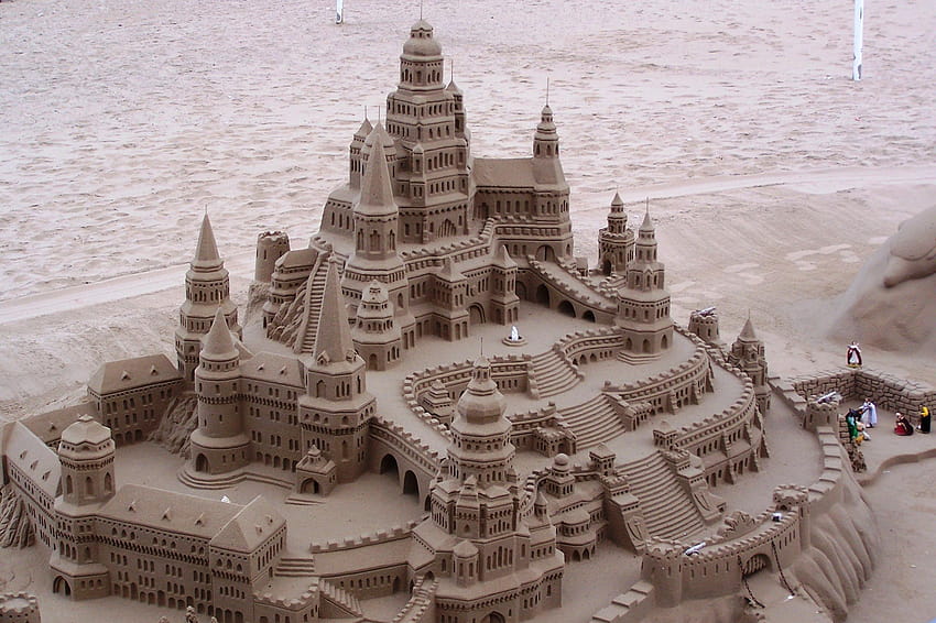 Sand Castle Art , Backgrounds, sandcastle HD wallpaper