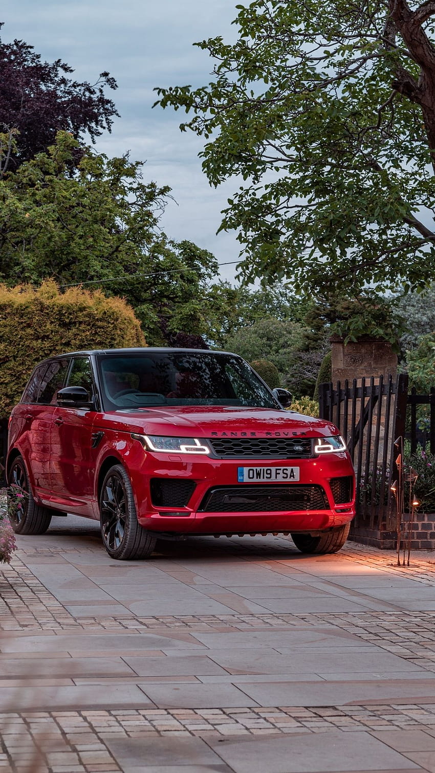 1080x1920 Range Rover rosso, SUV, range rover sport svr Sfondo del telefono HD