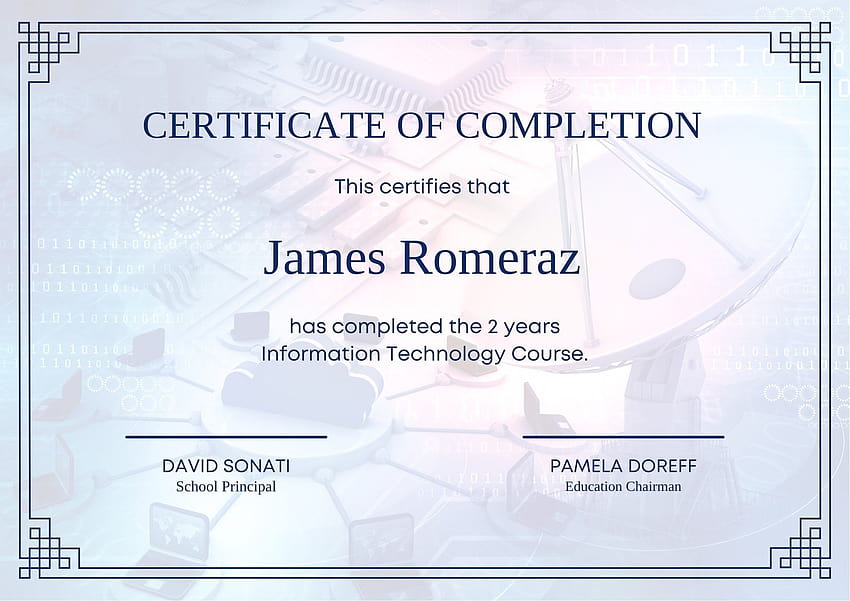 printable, customizable course certificate templates HD wallpaper