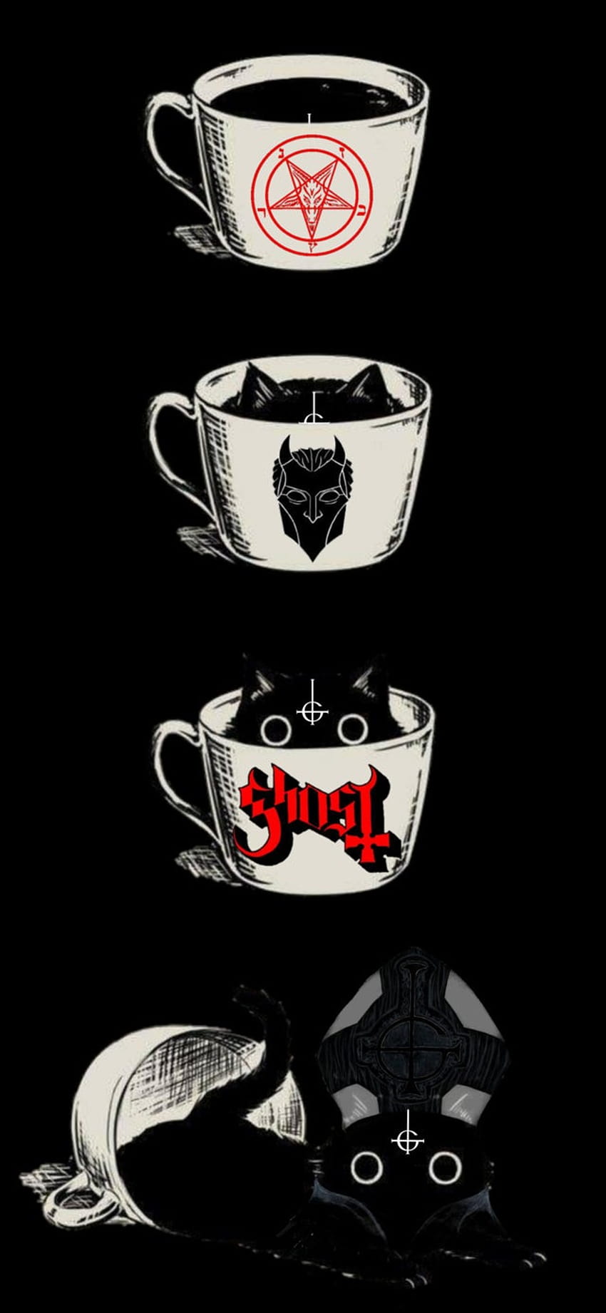 Made a for myself, figured i might share it, mug cat HD phone wallpaper