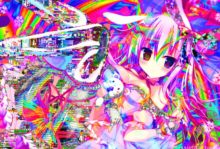 Animecore, danganronpa glitchcore HD wallpaper