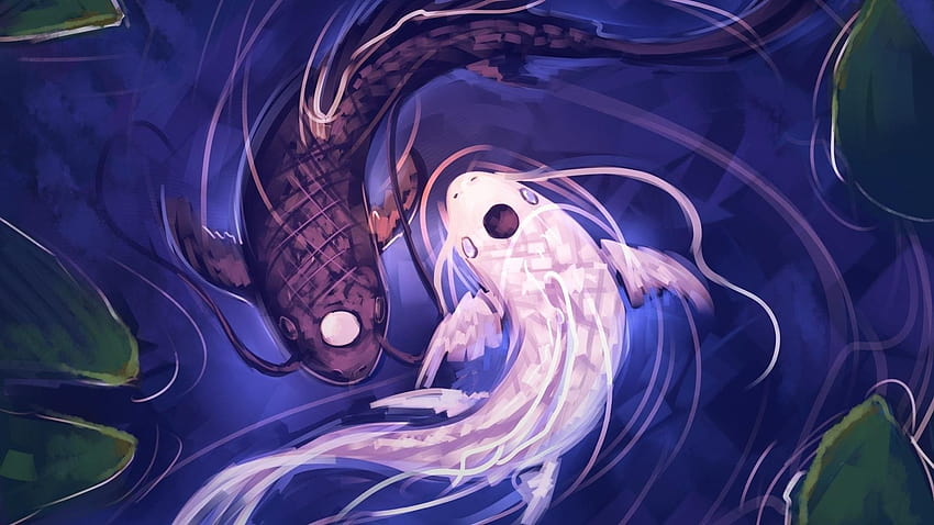 Yin Yang • Atout, poisson dragon Fond d'écran HD