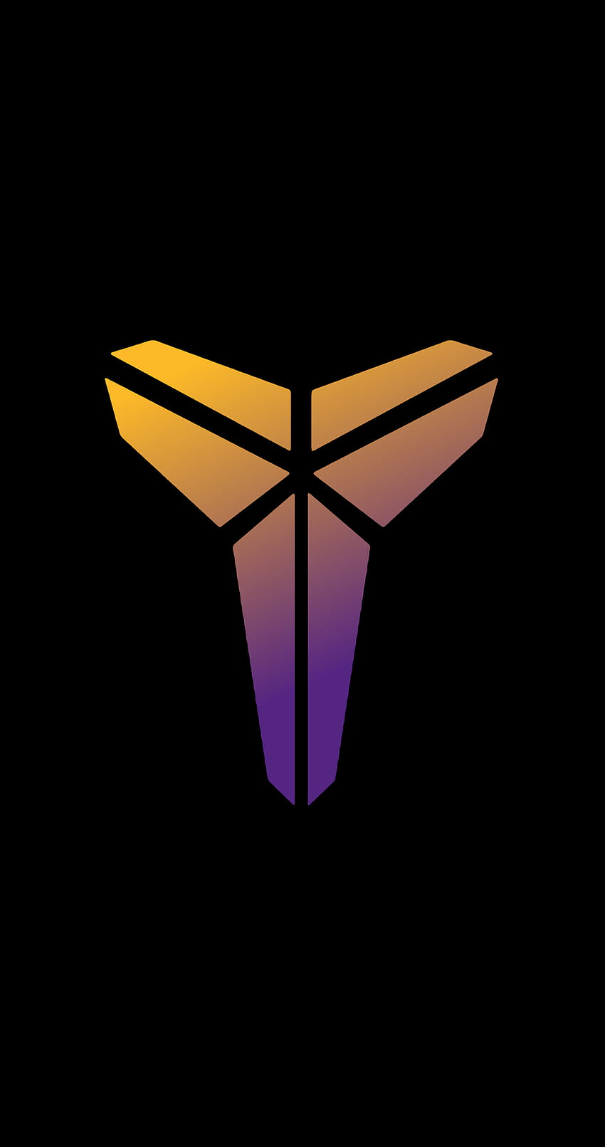 Kobe Bryant Logo LA Lakers Colours Shade, simbol kobe wallpaper ponsel HD