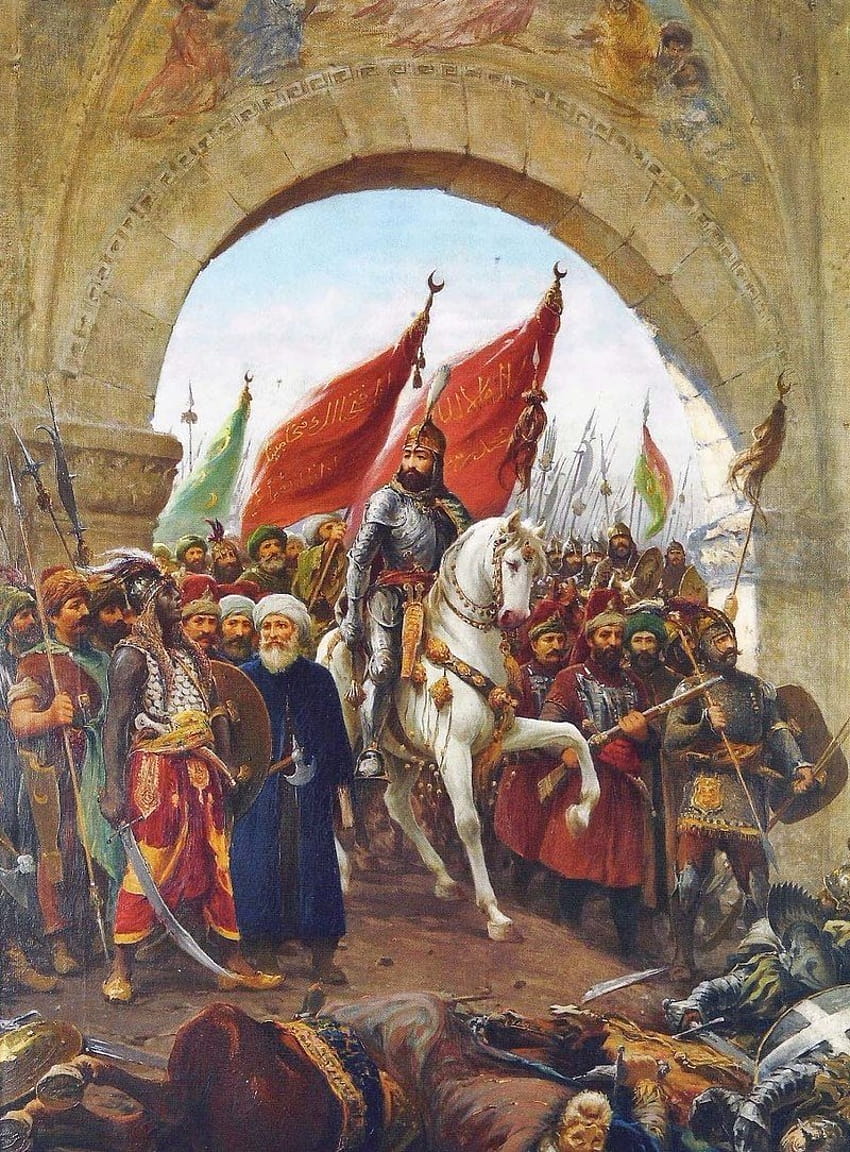 オスマン王位の強力な主権者: スルタン メフメト 2 世 (征服王) HD電話の壁紙