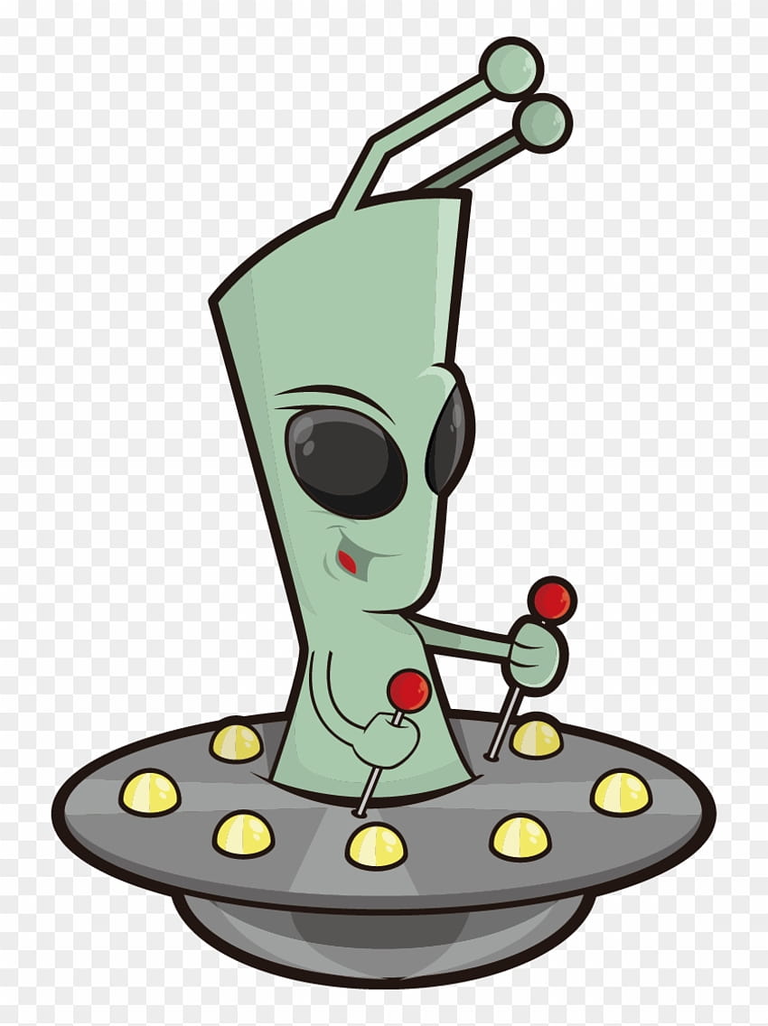 Dibujos animados de inteligencia extraterrestre alienígena fondo de pantalla del teléfono