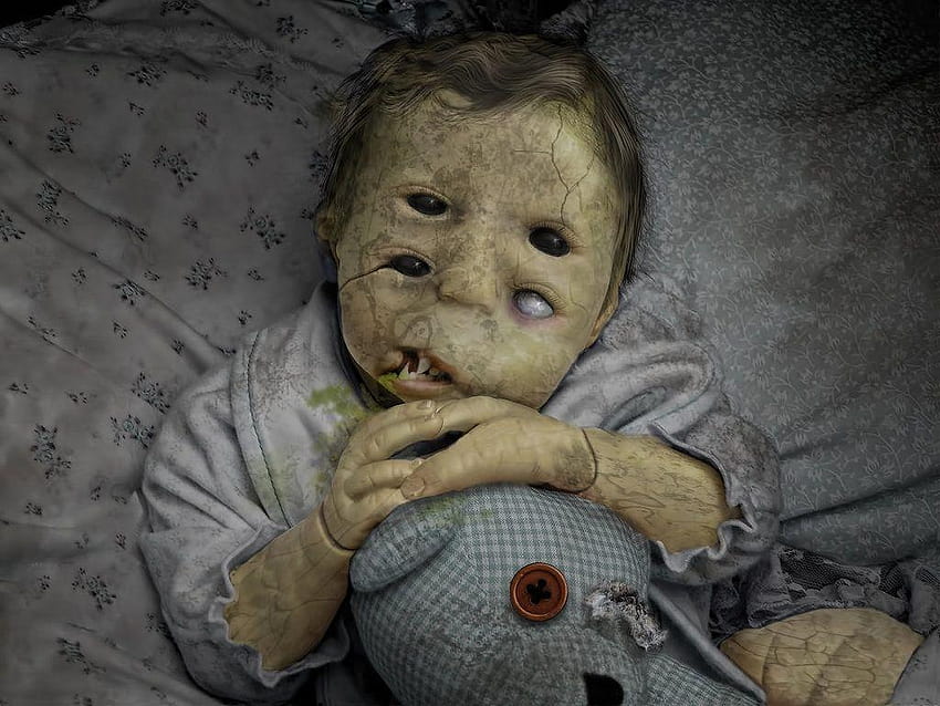 Gruselige Puppe, böse Puppen HD-Hintergrundbild