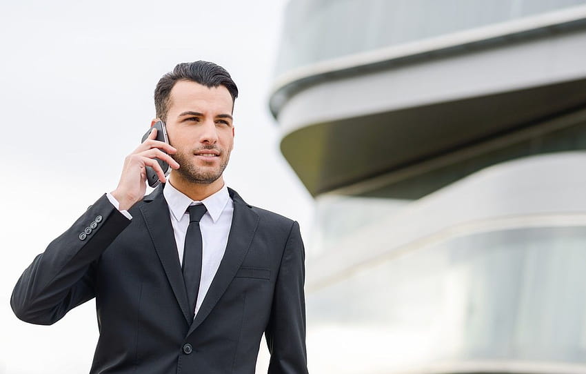 The Building, Phone, Guy, Young, Businessman, businessperson HD wallpaper