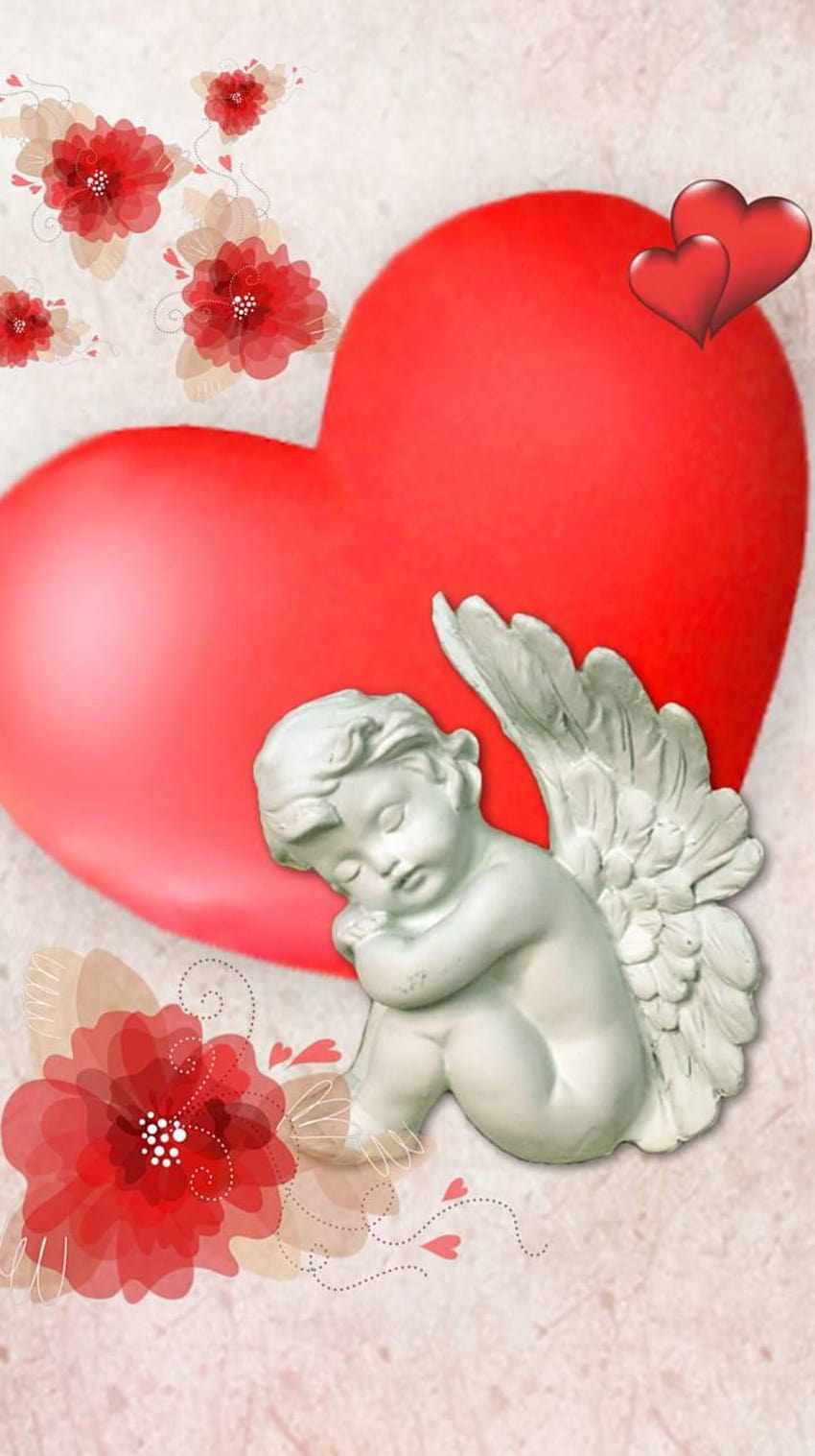 Valentines Day by bluecoral74, valentine baby angels HD phone wallpaper