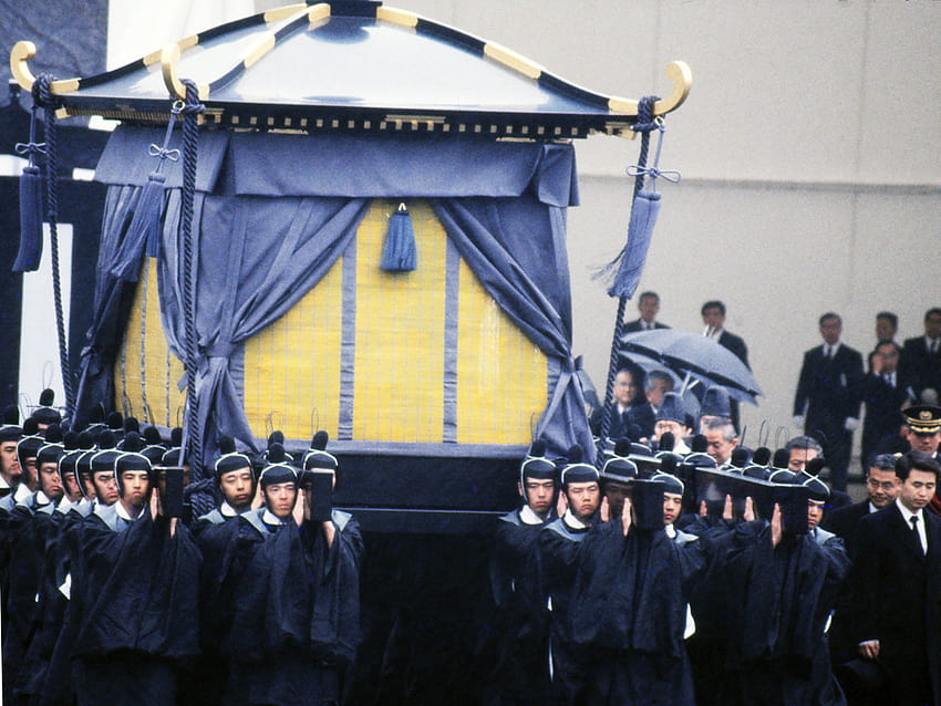 Funerali dell'imperatore Hirohito, Tokyo 1989 Sfondo HD