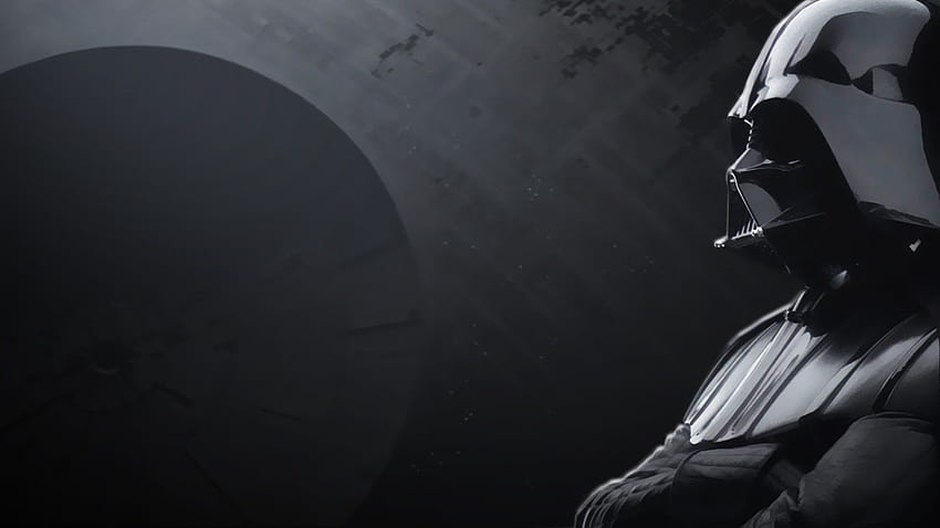 Darth Vader, Star Wars / und Mobile, minimalistisches Darth Vader-Grau HD-Hintergrundbild