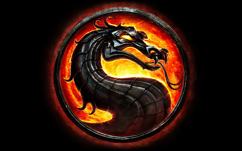 Logo Mortal Kombat Dragon ·①, logo Wallpaper HD