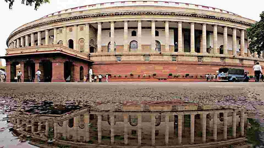 BJP критикува опозиционните партии за решението им да бойкотират речта на президента пред парламента, парламент на Индия HD тапет