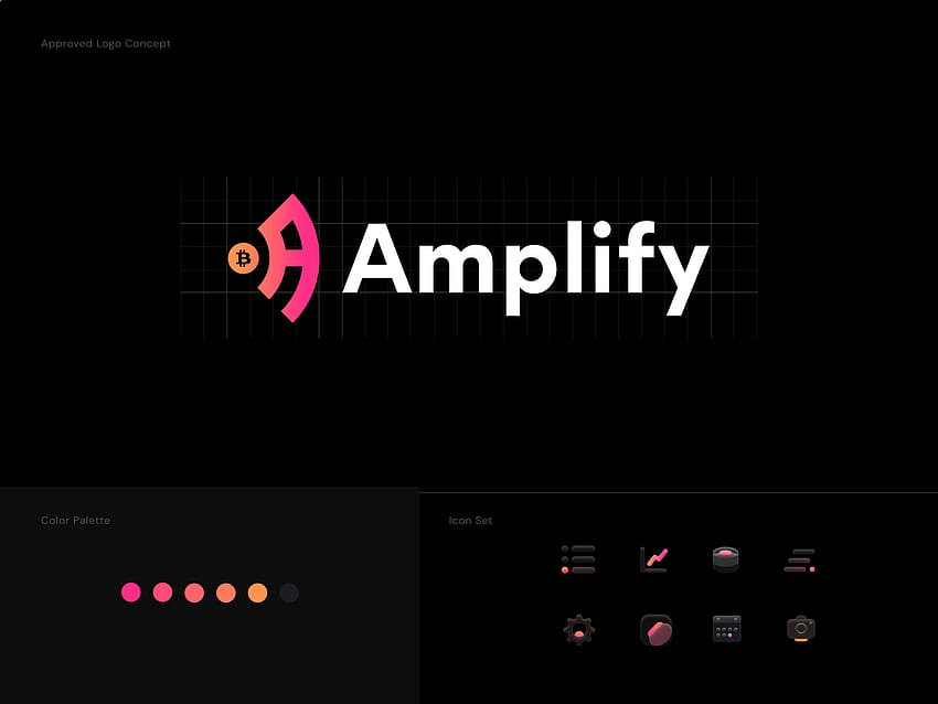 Dribbble'da Swaylab için Sanmi Ibitoye tarafından Amplify için logo tasarımı ve simge seti, amplify logosu HD duvar kağıdı