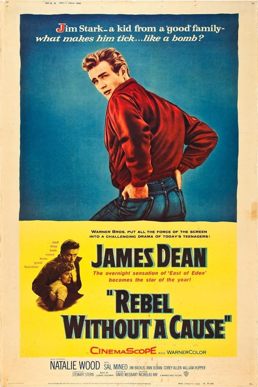 James Dean, Affiches de cinéma, Rebelle sans cause, Nicholas Ray, affiches anciennes Fond d'écran de téléphone HD