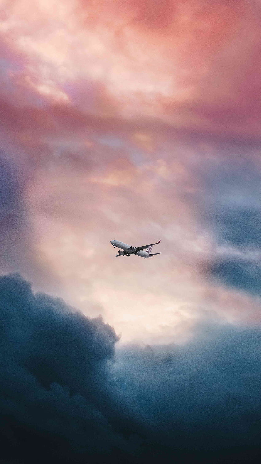 Plane in Sky iPhone, travel graphy HD phone wallpaper