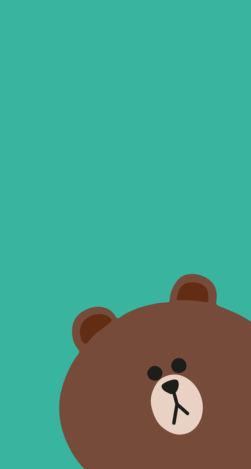 linea orso, cartone animato, illustrazione, marrone, orsacchiotto, orso, cartone animato orsacchiotto Sfondo del telefono HD