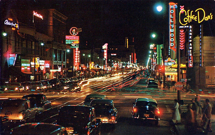 vintage everyday Color of Hollywood California in the 1950s [1600x1004] for your , Mobile & Tablet, california los angeles retro HD wallpaper