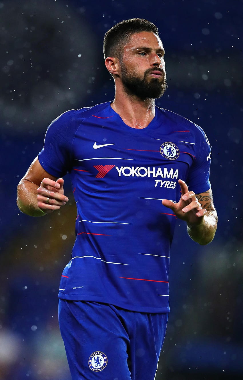 Olivier Giroud insists he will stay at Chelsea this window, giroud chelsea HD phone wallpaper