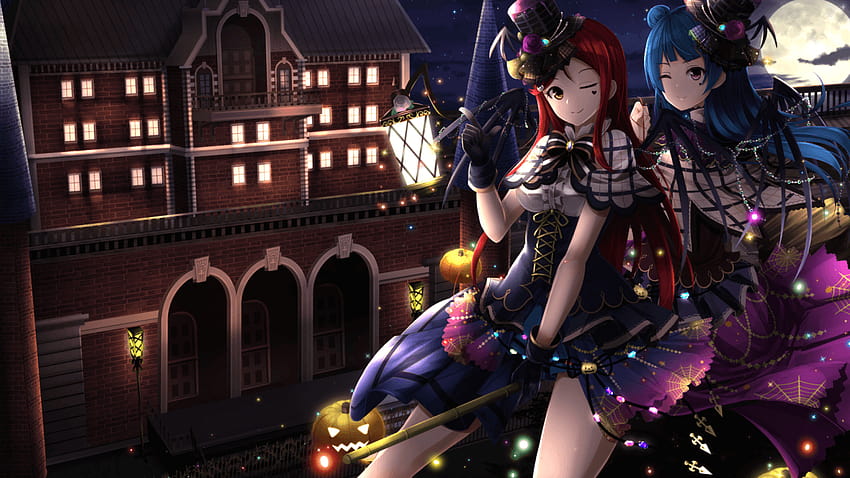 1280x720 Love Live, Sakurauchi Riko, Tsushima, halloween love HD wallpaper