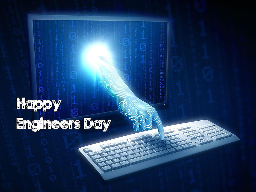 สุขสันต์วันวิศวกร ขอให้โลกเทคโนโลยีวิศวกรรมคอมพิวเตอร์ วอลล์เปเปอร์ HD