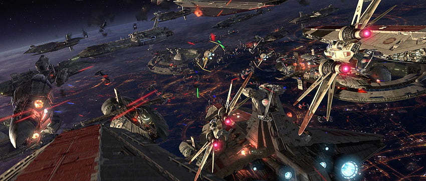Battle of Coruscant, star wars revenge of the sith HD wallpaper
