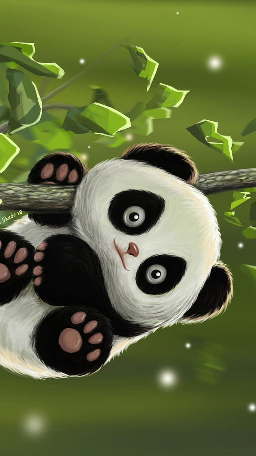 Funny cute raccoon, panda, fox, cat on dot background. Wallpaper by  EkaterinaP | Society6