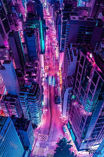 Cyberpunk City Street. Sci-fi Wallpaper Graphic by saydurf