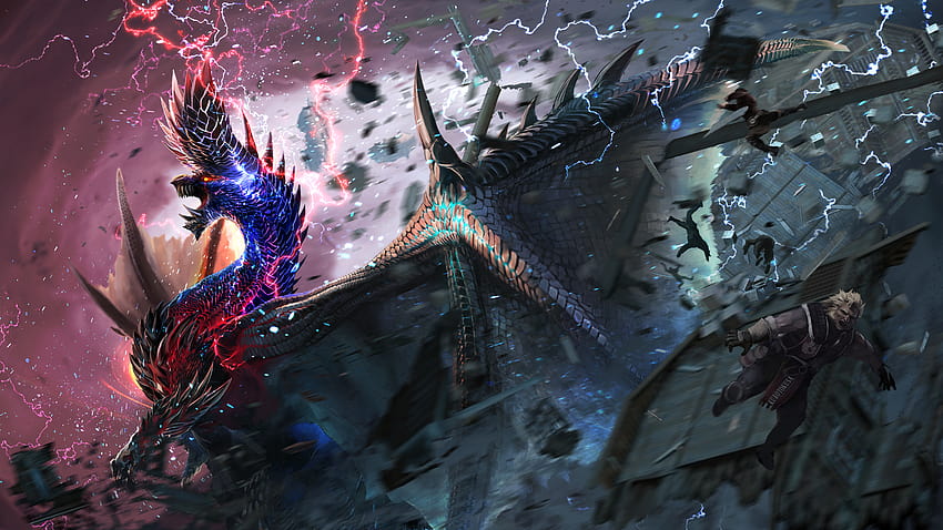 Alatreon, The Black Dragon Feared by Gods by Kurotokusa: MonsterHunter HD wallpaper