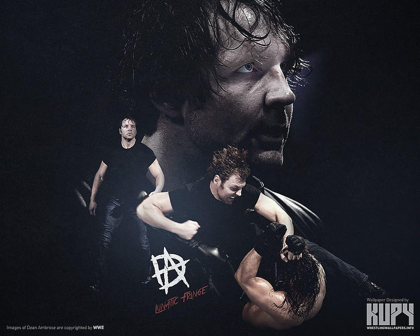 WWE Shield Aftermath: ディーン・アンブローズと WWE シールドのロゴ 高画質の壁紙