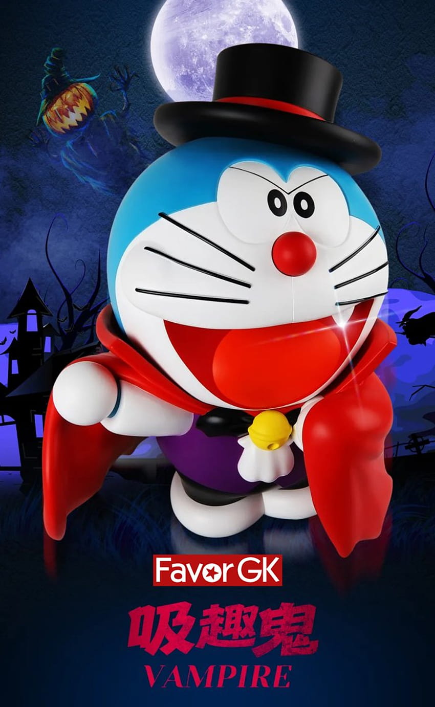 Serie de Halloween con licencia Vampire Doraemon, doraemon halloween fondo de pantalla del teléfono
