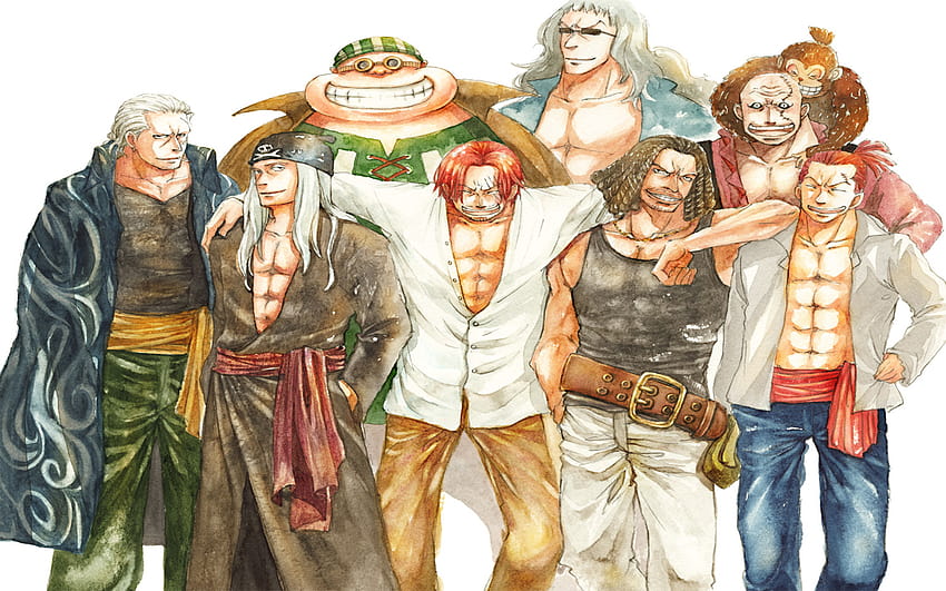 Shanks And Crew, red hair pirates HD wallpaper