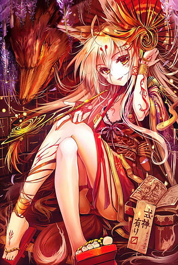 Anime fox spirit cool HD wallpapers | Pxfuel