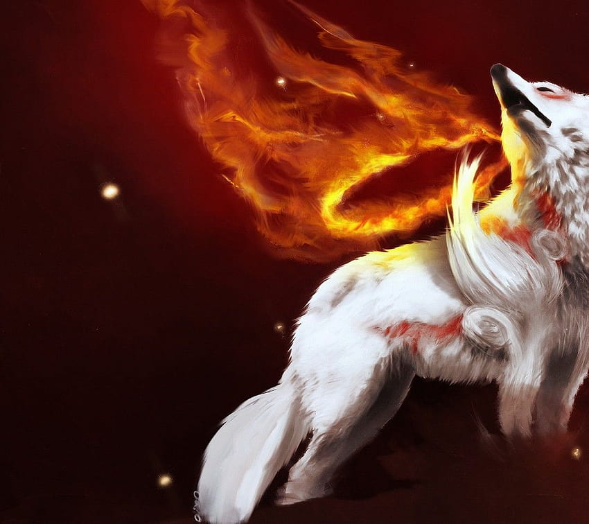 Anime fire wolves HD wallpapers | Pxfuel