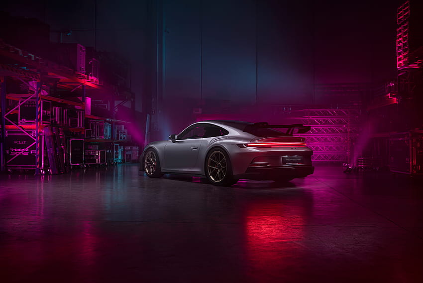 2022 Cyberpunk Porsche 992 GT3 , Arabalar, Arka Planlar ve porsche gt3 2022 HD duvar kağıdı