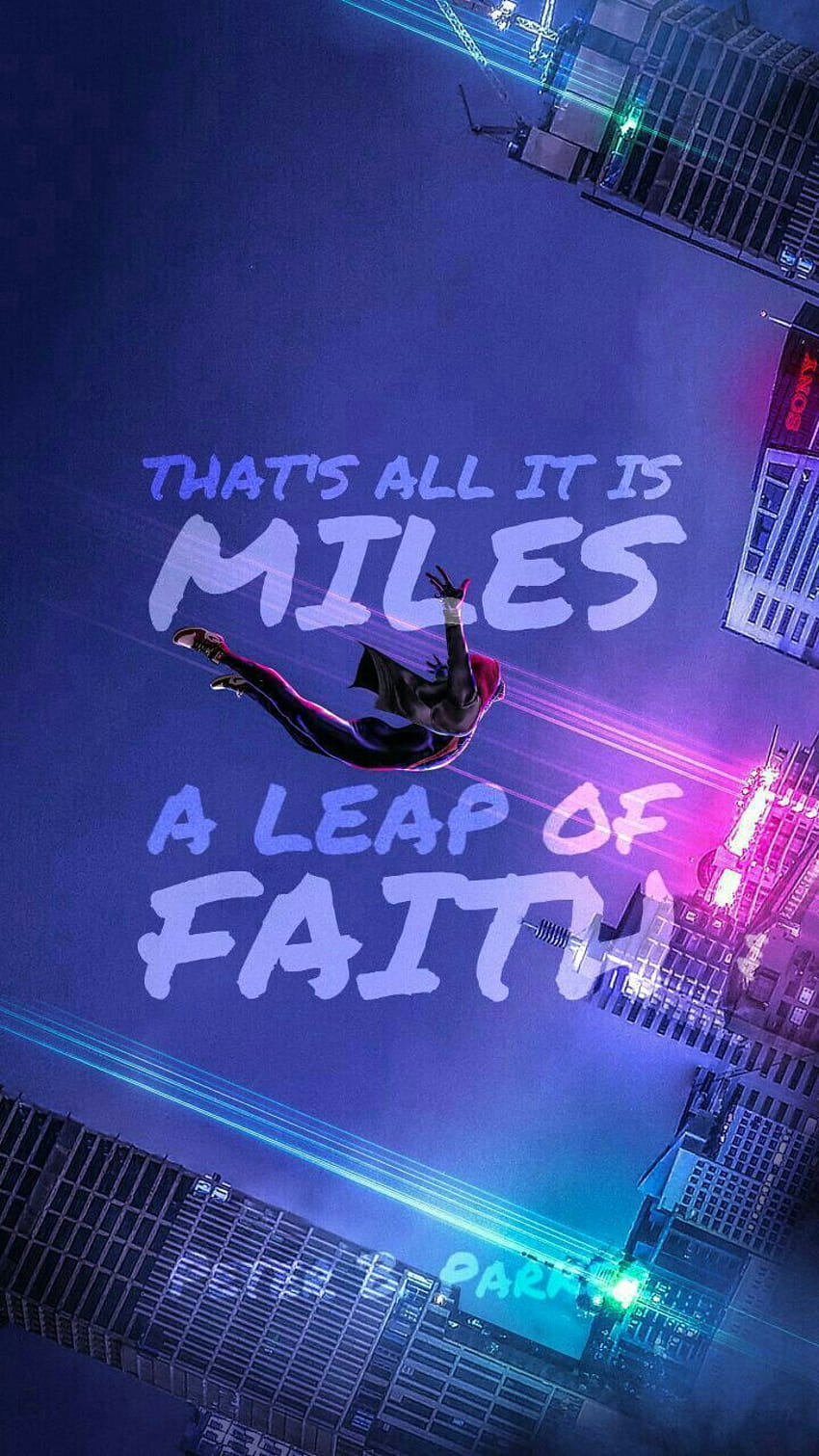 Ein Sprung des Glaubens, Spider-Man-Zitate HD-Handy-Hintergrundbild