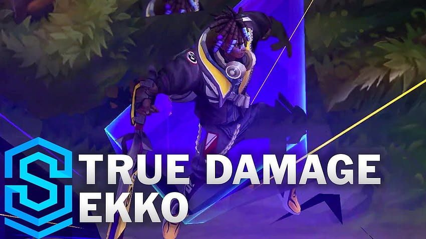 True Damage Ekko Skin Spotlight HD wallpaper