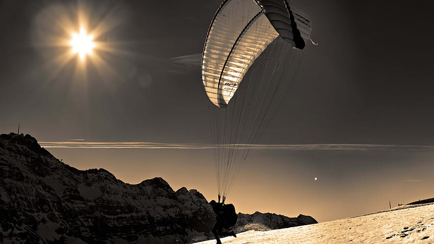 Paragliding HD wallpaper