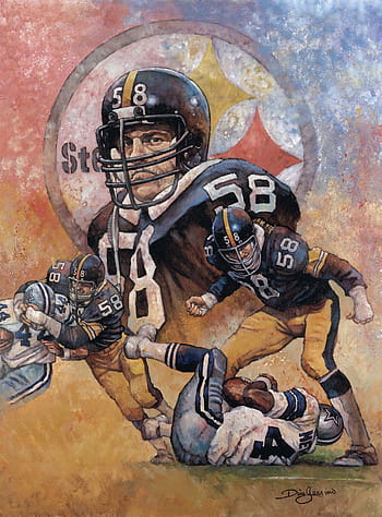 Jack Lambert Steeler Classic (c.1978) Premium Poster Print - Photofi –  Sports Poster Warehouse