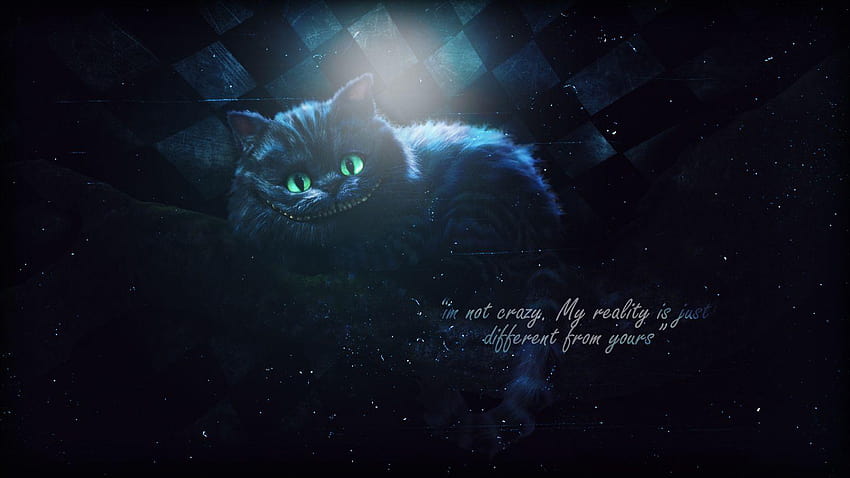 Cheshire Cat, were all mad here HD wallpaper