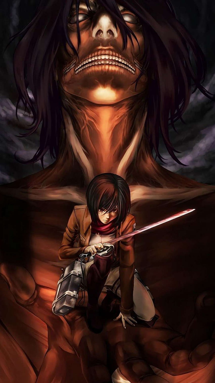 5 Mikasa Ackerman for iPhone and Android by Chelsea Reed, mikasa aot HD phone wallpaper
