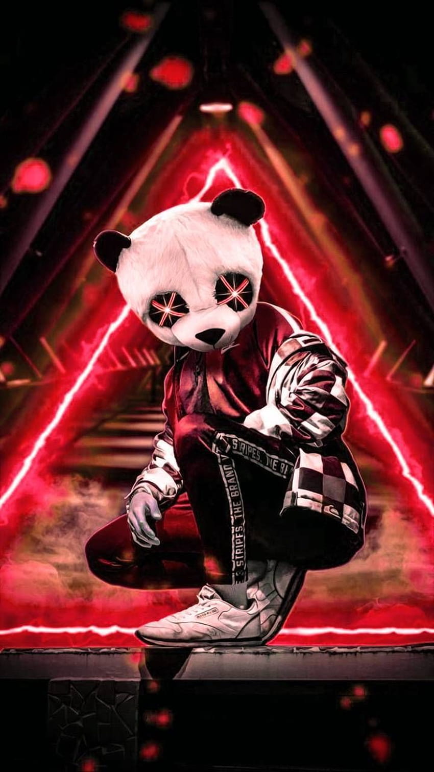 EfeYildirim, panda dj의 Neon Panda HD 전화 배경 화면